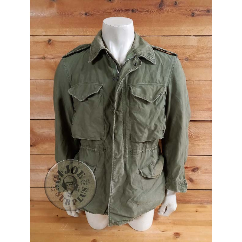 COLLECTORS PIECE!!! M1951 US ARMY FIRST INFANTRY DIV JACKET SMALL REGULAR OLIVE GREEN VINTAGE!!! M1951 JACKET USED