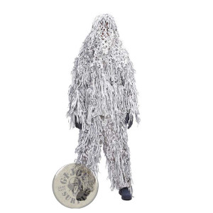 SNIPER GHILLIE DESERT CAMO "LEAF" 4 PIECES SET SNIPER GHILLIE CAMOSYSTEMS "JACKAL" SNOW CAMO