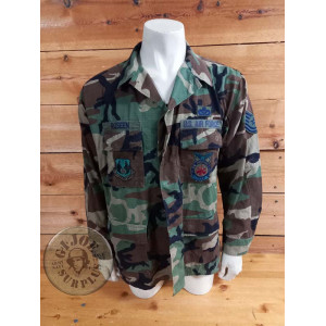 PIEZA UNICA!!! CHAQUETILLA BDU WOODLAND USAF "TENIENTE CORONEL" MEDIUM LONG PIEZA UNICA!!! CHAQUETILLA BDU WOODLAND USAF "SARGEN