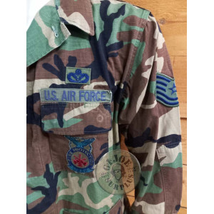 PIEZA UNICA!!! CHAQUETILLA BDU WOODLAND USAF "TENIENTE CORONEL" MEDIUM LONG PIEZA UNICA!!! CHAQUETILLA BDU WOODLAND USAF "SARGEN