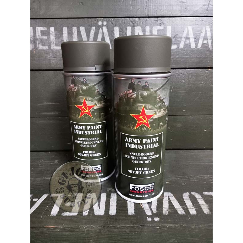 SPRAY PINTURA 400ml "US ARMY 1942" SPRAY PINTURA 400ml "VERDE SOVIETICO"