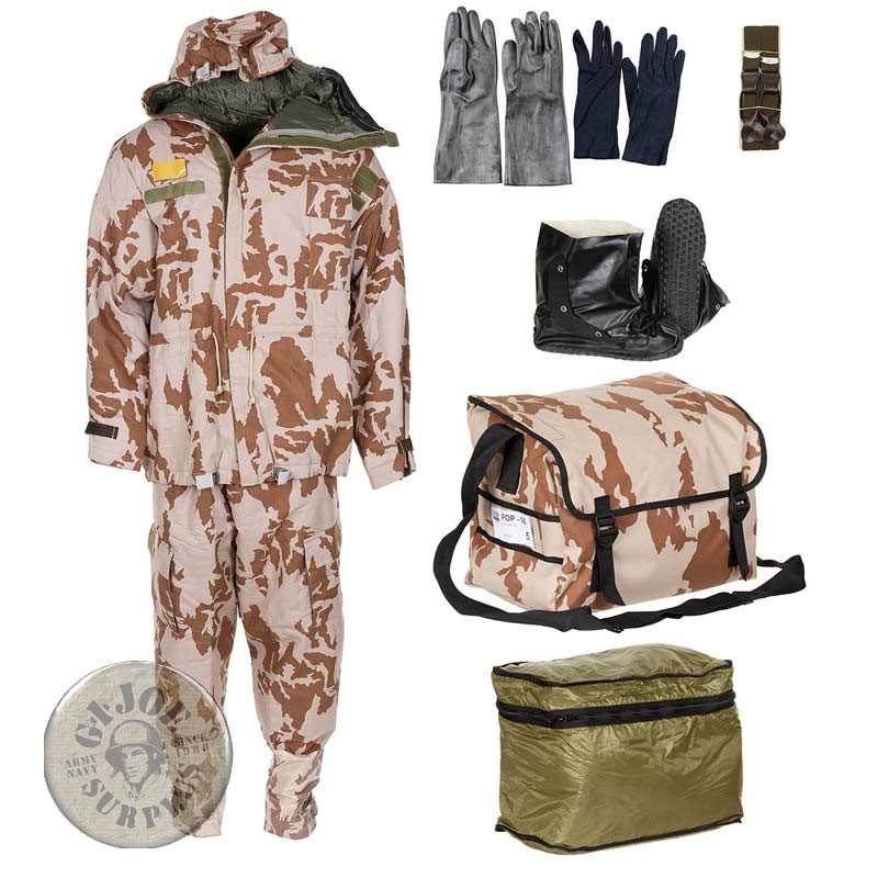 NBC /NUCLEAR-BIOLOGICAL-CHEMICAL PROTECTION SET FROM CZECH ARMY IN M95 CAMO NEW NUCLEAR-BIOLOGICAL-CHEMICAL PROTECTION SET CZECH