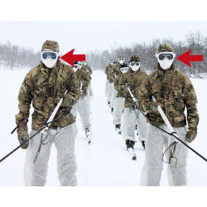 GAFAS COMBATE EJERCITO FRANCIA "BOLLE CHRONOSOFT" USADAS GAFAS TACTICAS NIEVE EJERCITO BRITANICO "UVEX"