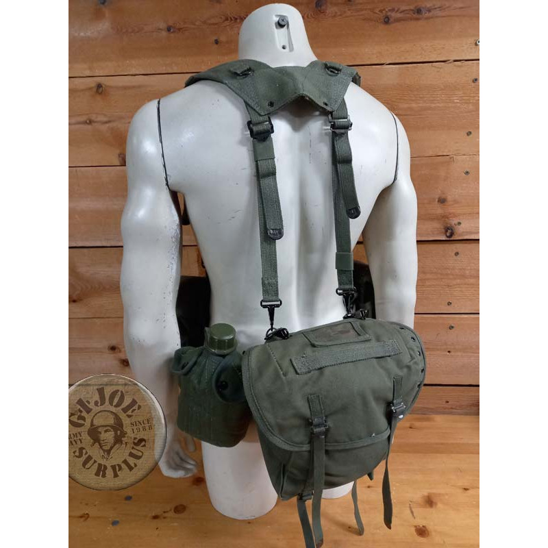 BRITISH ARMY M1958 COMBAT SYSTEMA USED GREECE ARMY "US M1956 STYLE"" COMPLETE COMBAT SYSTEM USED