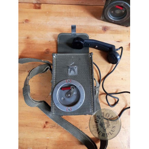 TTELEFONO DE CAMPAÑA EJERCITO ALEMAN "SELZ-OB" USADOSTELEFONOS CAMPAÑA "FELDTELEFON 50" EJERCITO SUIZA