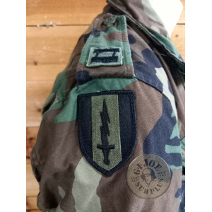 JAQUETA M65 CAMUFLATGE WOODLAND "1ST AVIATION BRIGADE" MEDIUM SHORT