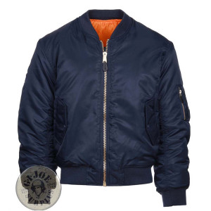 CHAQUETA PILOTO MA1 "BOMBER FLIGHT JACKET" VERDE CHAQUETAS PILOTO MA1 "BOMBER FLIGHT JACKET" AZUL NAVY