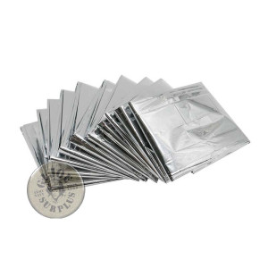 DUTCH ARMY EMERGENCY PONCHO NEW EMERGENCY SILVER BLANKET