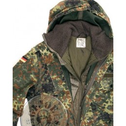 PARKA CON FORRO CAMO FLECKTARN EJERCITO ALEMAN USADAS