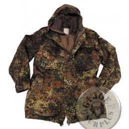 PARKA CON FORRO CAMO FLECKTARN EJERCITO ALEMAN USADAS