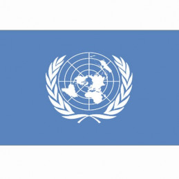 BANDERA "ONU/NACIONES UNIDAS"  1 X1.5M