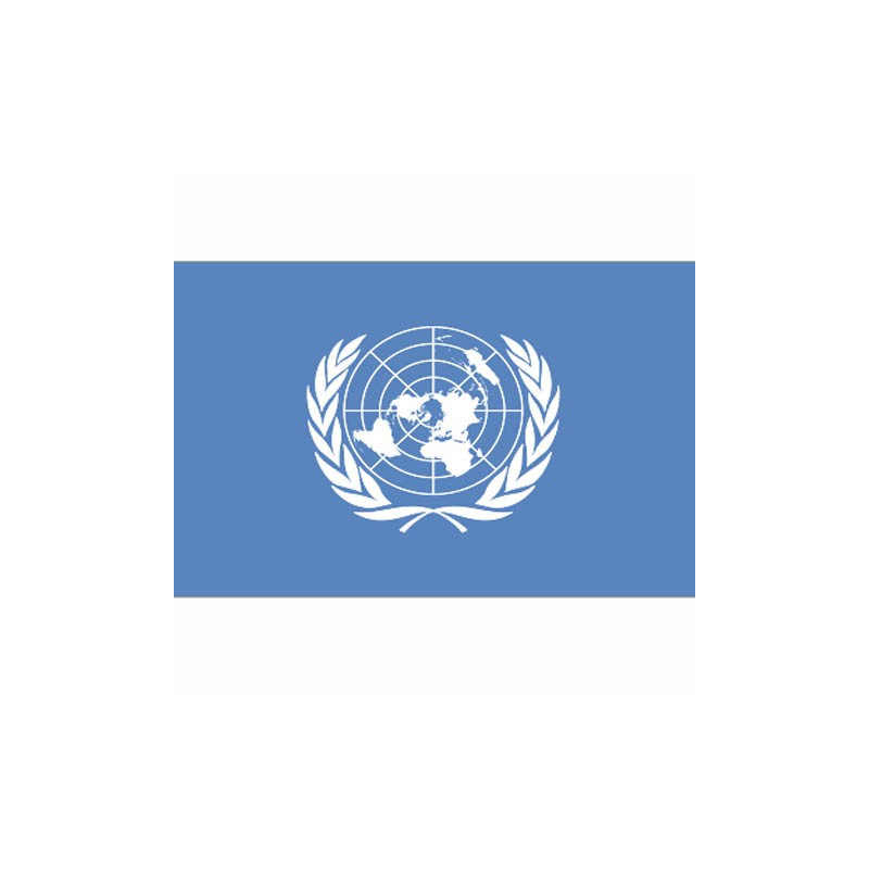 BANDERA "ONU/NACIONES UNIDAS"  1 X1.5M