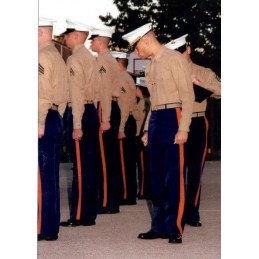 CAMISA M/LARGA UNIFORME CON PARCHES "US MARINE CORPS" USADAS