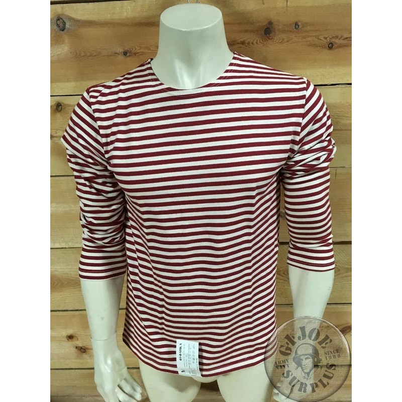 CAMISETA M/LARGA RALLAS "TELNYASHKA"  ROJO
