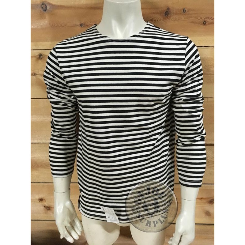 CAMISETA M/LARGA RALLAS "TELNYASHKA"  NEGRO
