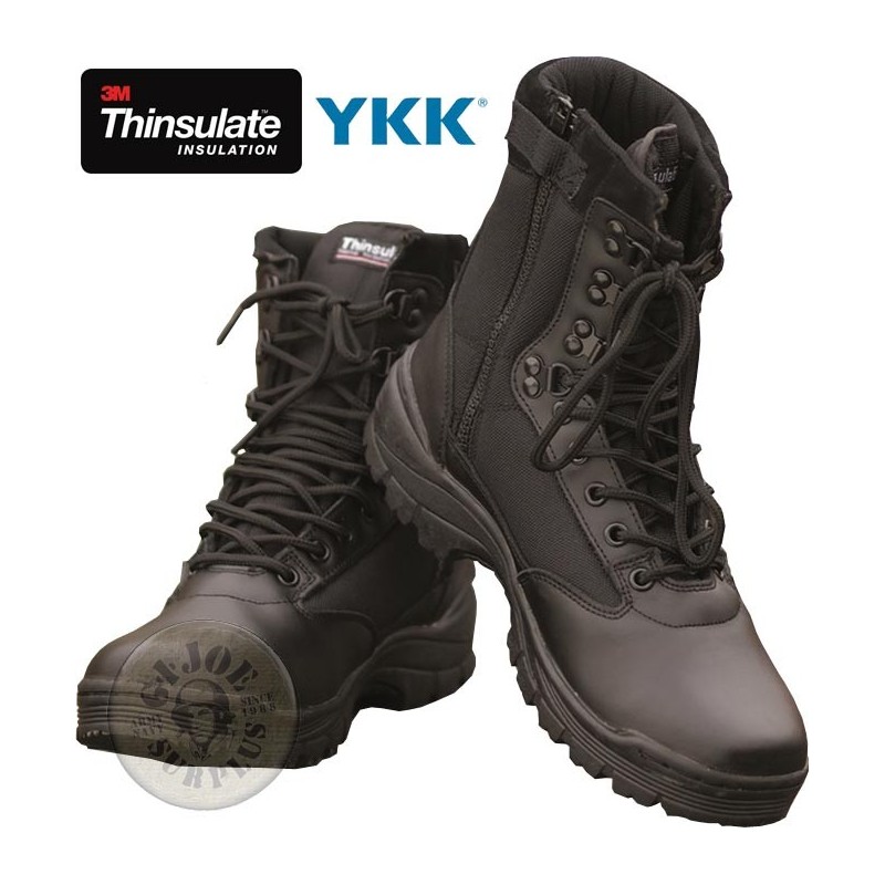 TACTICAL BOOT "THINSULATE ZIP" / BLACK COLOUR