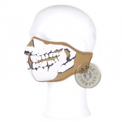 MASCARA NEOPRENO "GHOST SKULL 3D"/COLOR COYOTE