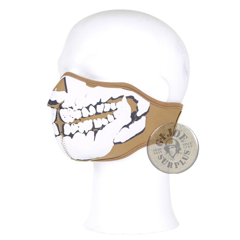 MASCARA NEOPRENO "GHOST SKULL 3D"/COLOR COYOTE