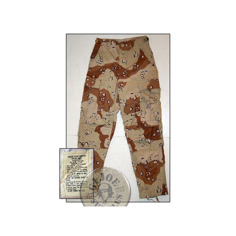 !!! NUEVOS GENUINOS y RARISIMOS US ARMY!!! PANTALONES BDU ORIGINALES US ARMY "DESERT 6 COLORES" NUEVOS