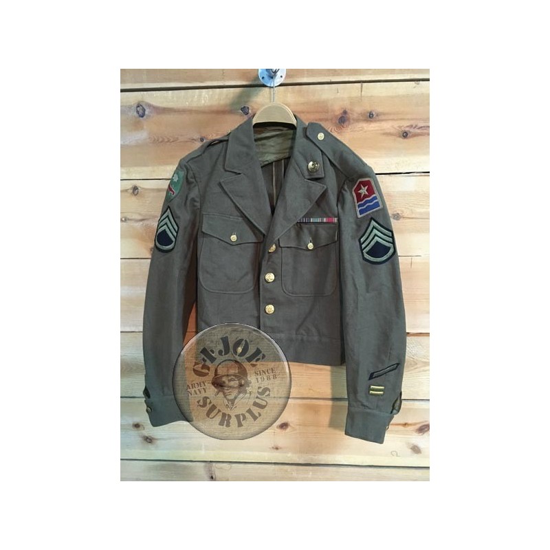 COLLECTORS ITEM /CUSTOMIZED IKE JACKET US ARMY PERSIAN GULF