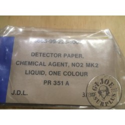PAPEL DETECTOR DE GASES EJERCITO BRITANICO NUEVOS
