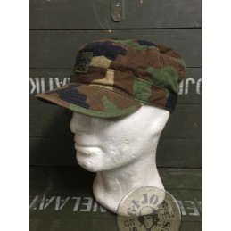 US ARMY BDU WOODLAND RIPSTOP UNIFORM USED / CAPS WITH RANKS