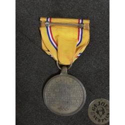 US WWII MEDAL "DEFENSE OF THE AMERICAS" USED PERFECT/UNIQUE PIECE