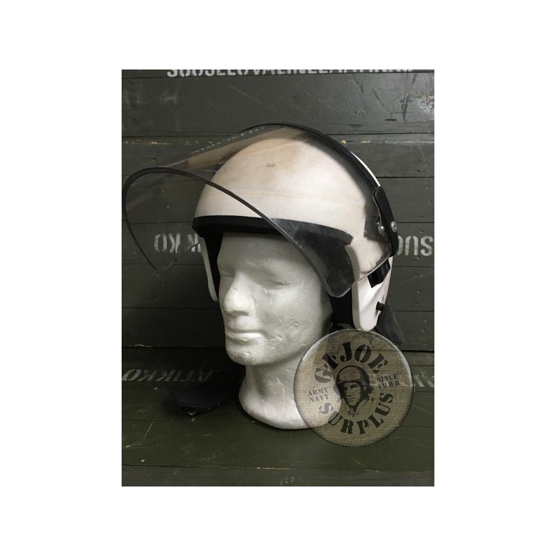 GERMAN POLICE RIOT HELMETS USED