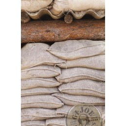 5 VINTAGE TRENCH SANDBAGS PACK NEW