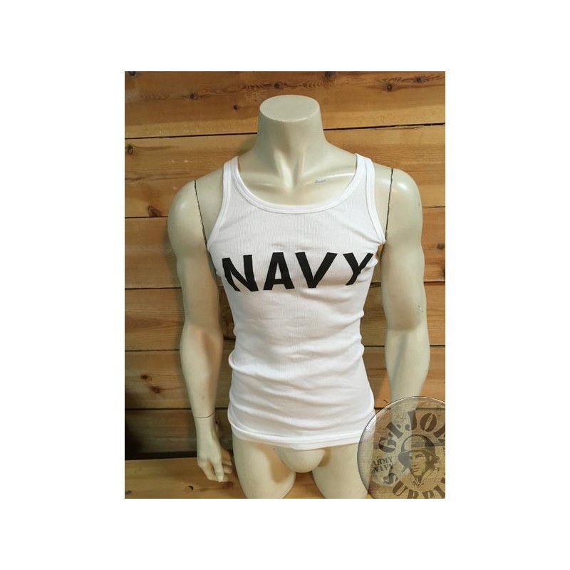 ORIGINAL ARMY  TANK TOPS WITH PRINT ON /NAVY