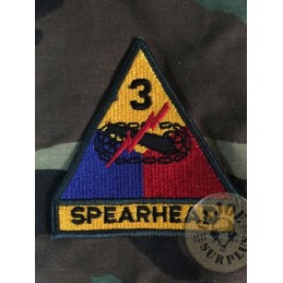US ARMY GENUINE EMBRODERY PATCH /3rd ARMORED DIVISION SPEARHEAD