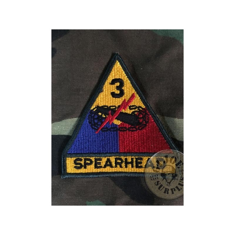 PARCHE GENUINO US ARMY "3rd ARMORED DIVISION SPEARHEAD"