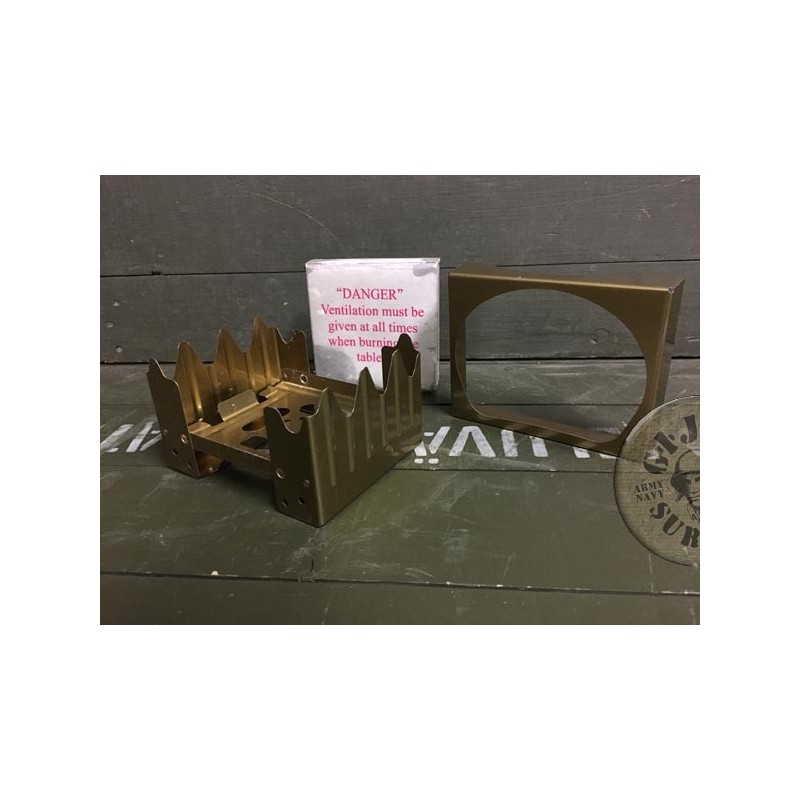 BRITISH ARMY MK43 PORTABLE COOKER WITH HEXAMINE FUEL NEW