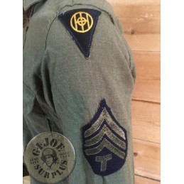 US ARMY WWII  FLANELL SHIRT "83rd INFANTRY DIVISION SERGEANT" AS NEW /COLLECTORS ITEM
