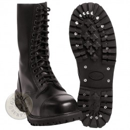 "INVADER" LEATHER 14 HOLES BOOT
