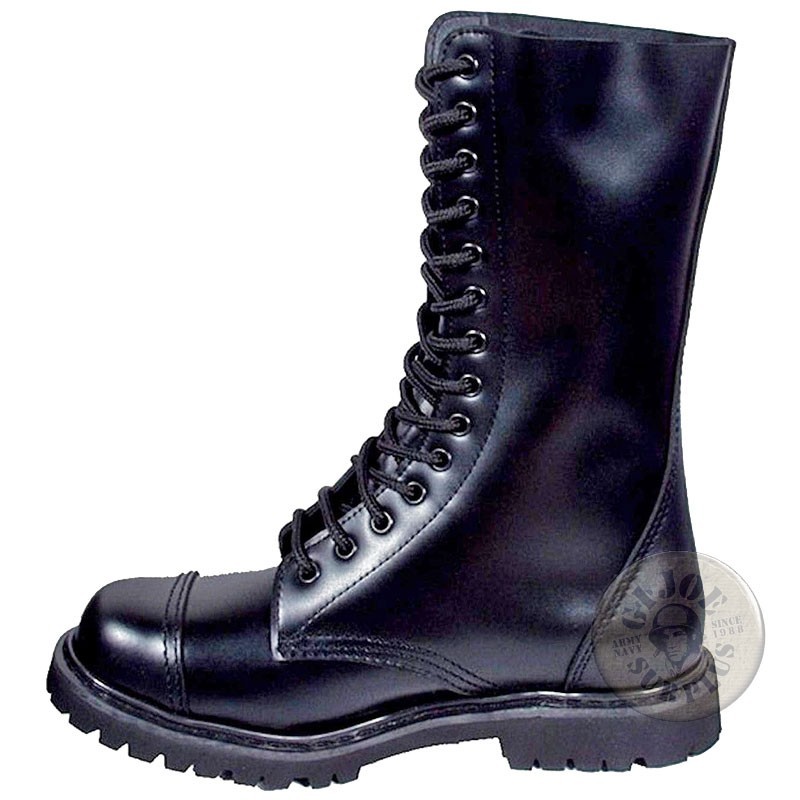 "INVADER" LEATHER 14 HOLES BOOT