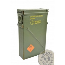 US ARMY METAL AMMO BOX "36X14,5X58cms CM6B" USED CONDITION
