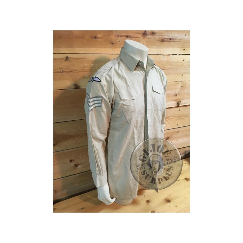 BRITISH ARMY LONG SLEEVE EVERY DAY SHIRTS WITH UNIT PATCHES