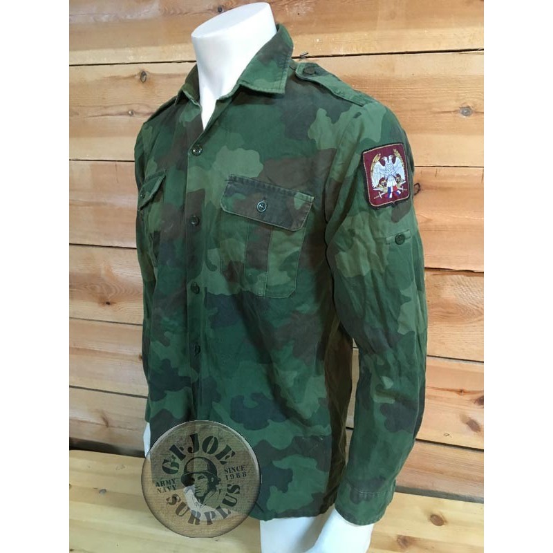 SERBIAN ARMY M89/93 CAMO COMBAT SHIRTS USE CONDITION