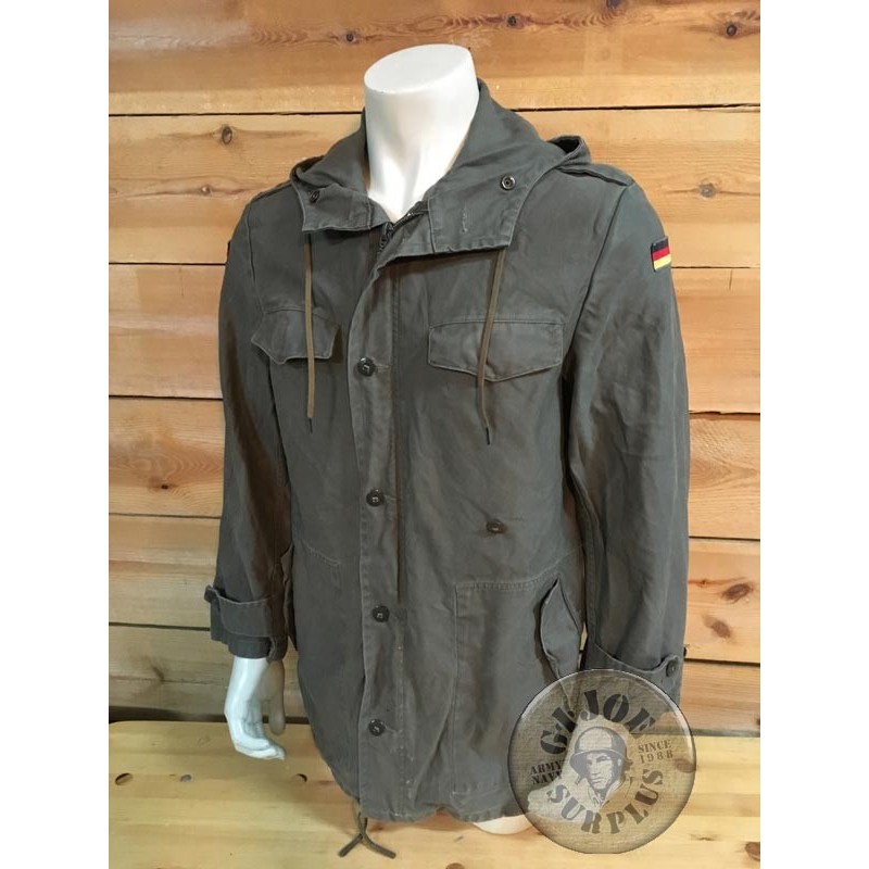 GERMAN ARMY GREEN PARKA NO LINER USED CONDITION SUPER GRADE 1