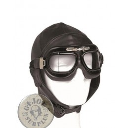 PILOT GOOGLES WWII STYLE BLACK COLOUR