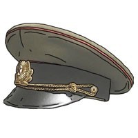 ARMY SURPLUS OFFICERS CAPS